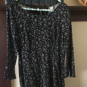 Bell sleeve cotton dress